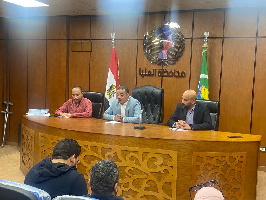  لقاءات حوارية و توعوية مع ممثلى الجهات التنفيذية و شباب محافظة المنيا فى ابريل 2023 